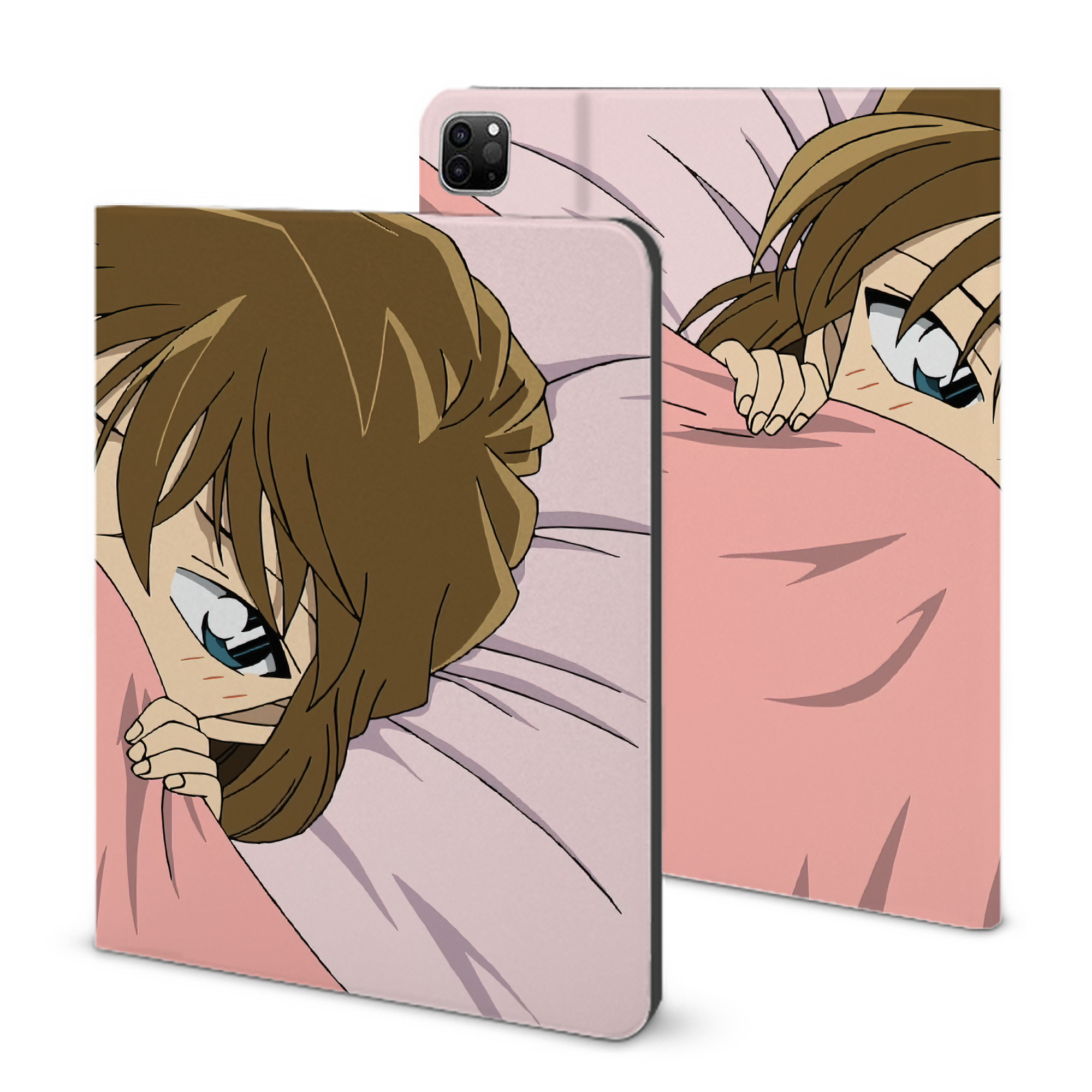 （画像用） 名探偵コナン Detective Conan IPad ケース ブック型 PUレザー TPU 耐衝撃 軽量 薄型 ペン収納なし 全面保護 IPad 各モデル対応